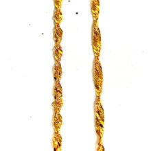 Twisted Treasure Chain - 55cm/2.3mm - 22 carat gold