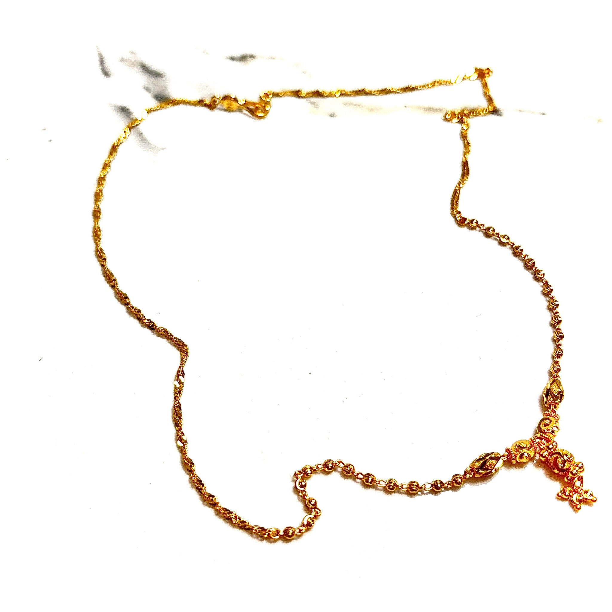 Mangalsutra Chain - 46cm/4mm -  22 carat gold