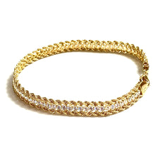 Tennis Model Bracelet - 19cm/6.4mm - 18 carat gold