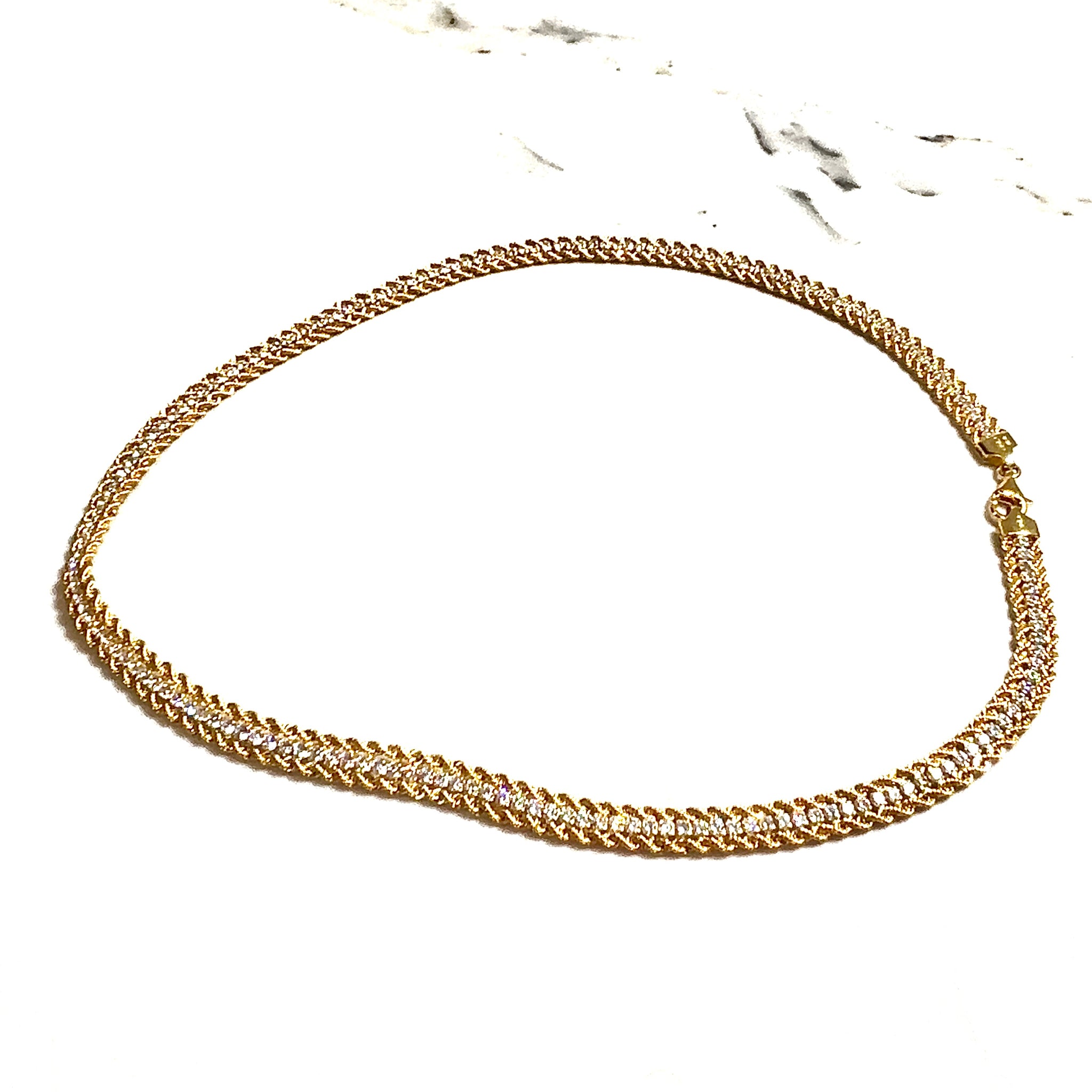 Trio Rope Chain - 45cm/6.7mm - 18 carat gold