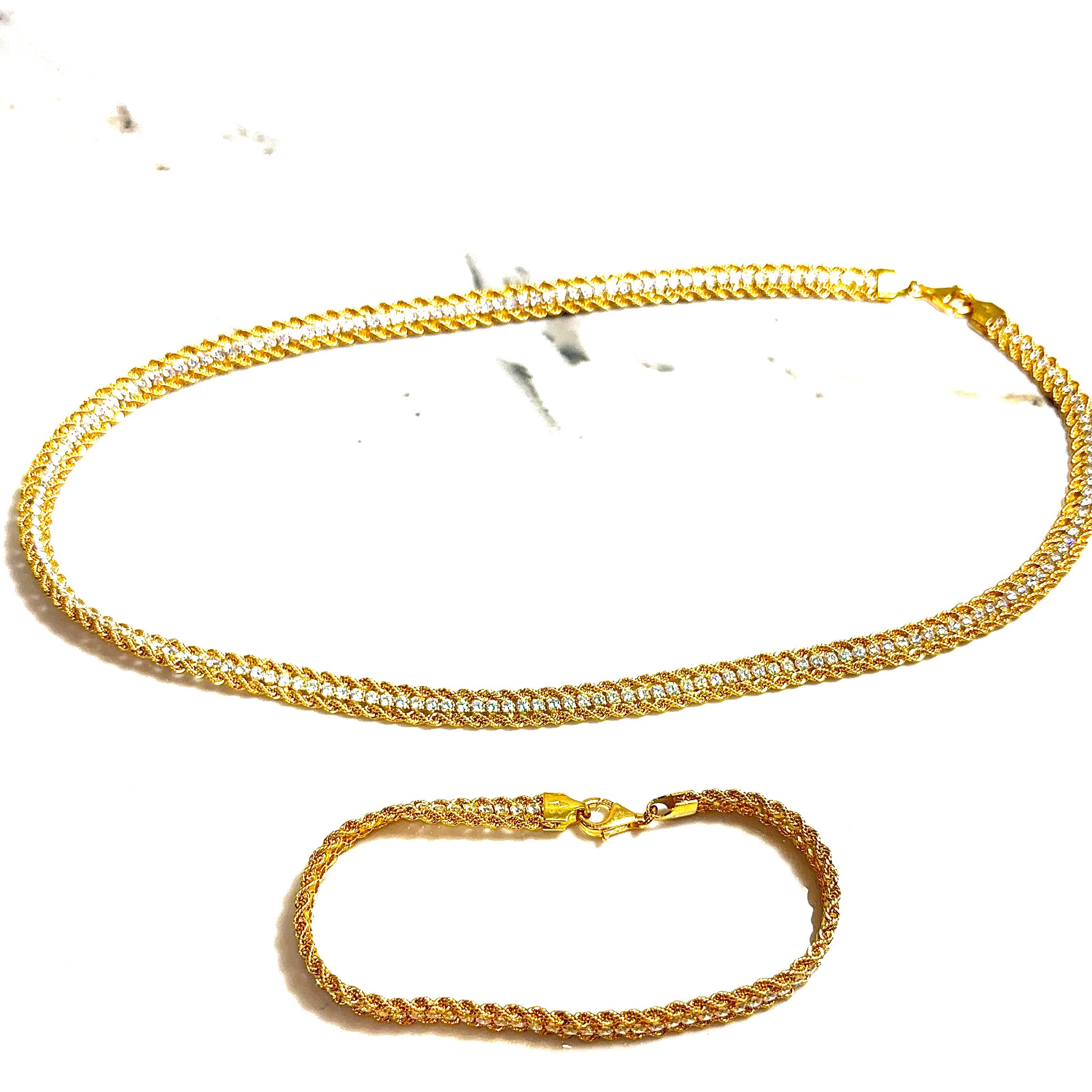 2 Delige Trouwset - 18 carat gold