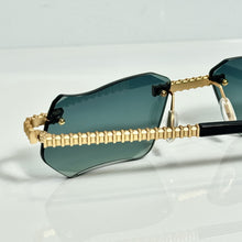 Magic Glasses - Gold Plated | Luxury Green Shade | Polished Diamond Cuts Lens