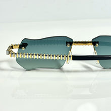 Magic Glasses - Two-Tone Gold & Whitegold Plated | Luxury Green Shade | Classic Lens
