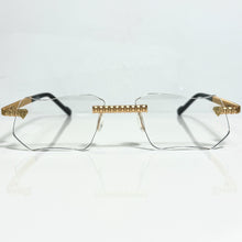 Magic Glasses - Gold Plated | Classy Transparent Shade | Diamond Shape Lens