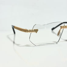 Magic Glasses - Gold Plated | Classy Transparent Shade | Diamond Shape Lens
