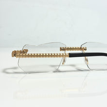 Magic Glasses - Gold Plated | Classy Transparent Shade | Diamond Shape Lens