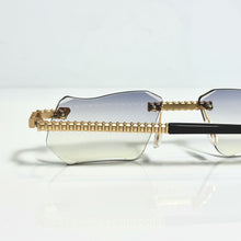 Magic Glasses - Gold Plated | Purple Gradient Shade | Diamond Shape Lens