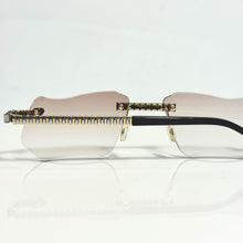 Magic Glasses - Two-Tone Whitegold & Gold Plated | Lavish Pink Shade | Diamond Shape Lens