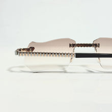 Magic Glasses - Two-Tone Whitegold & Rose Plated | Lavish Pink Shade | Diamond Shape Lens