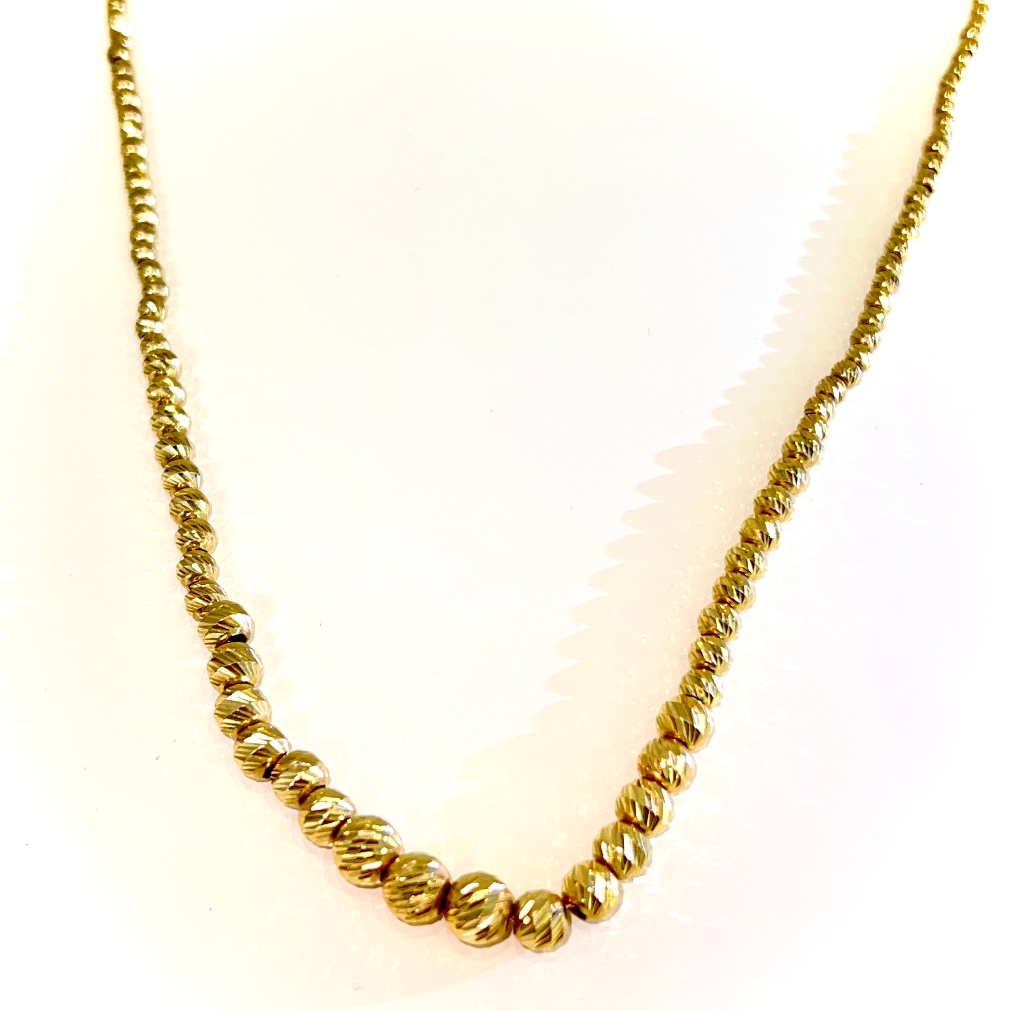 Mooncut Chain - 14 carat gold - 50cm / 2.5 - 6mm