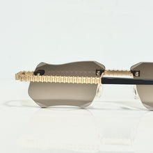 Magic Glasses - Gold Plated | Chocolate Brown Shade | Diamond Shape Lens