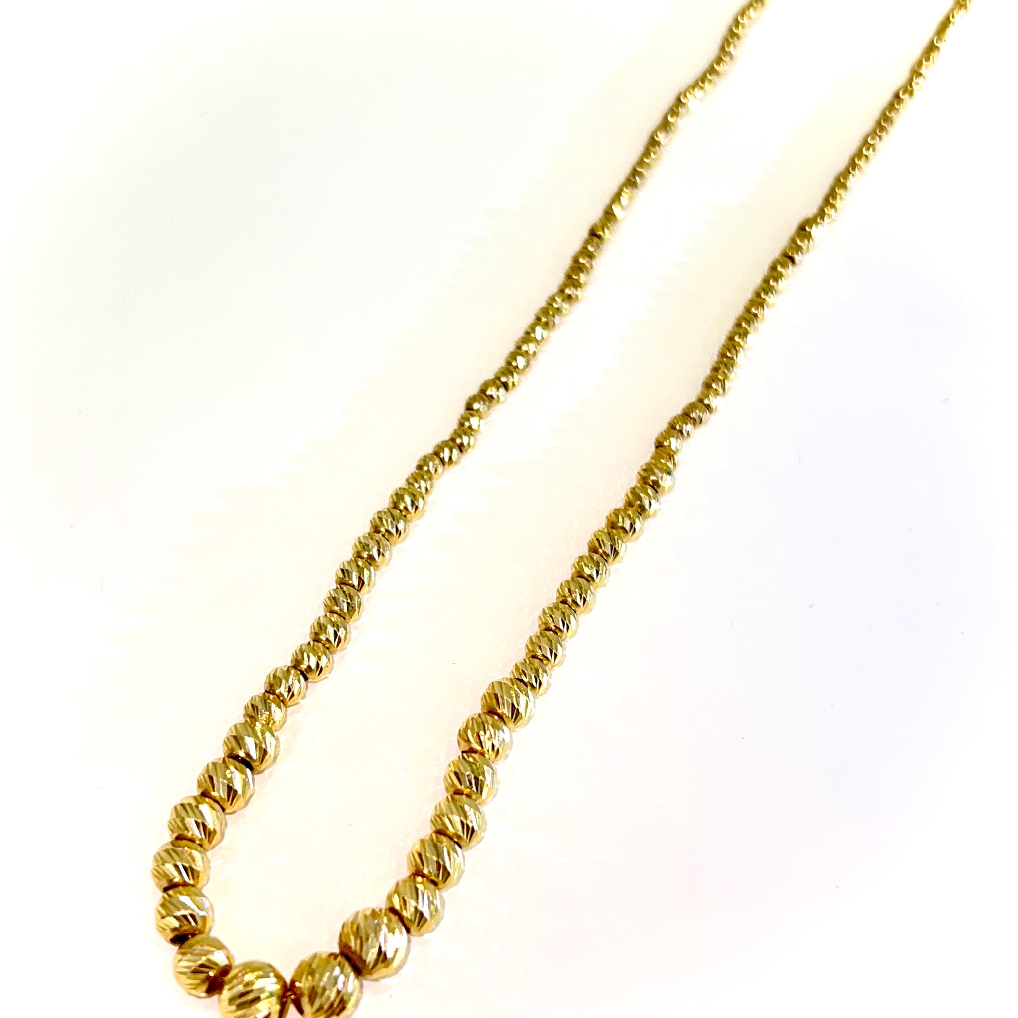 Mooncut Chain - 14 carat gold - 50cm / 2.5 - 6mm