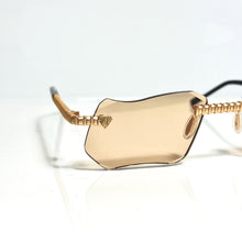 Magic Glasses - Gold Plated | Caramel Shade | Diamond Shape Lens