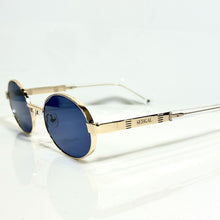 Ovoid Glasses - Gold Plated | Magical Blue Shade | Diamond Cut Lens
