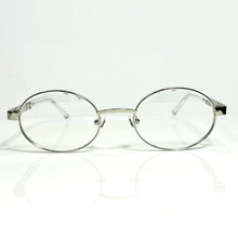 Ovoid Glasses - Whitegold Plated | Classy Transparant Shade | Polished Diamond Cut Lens