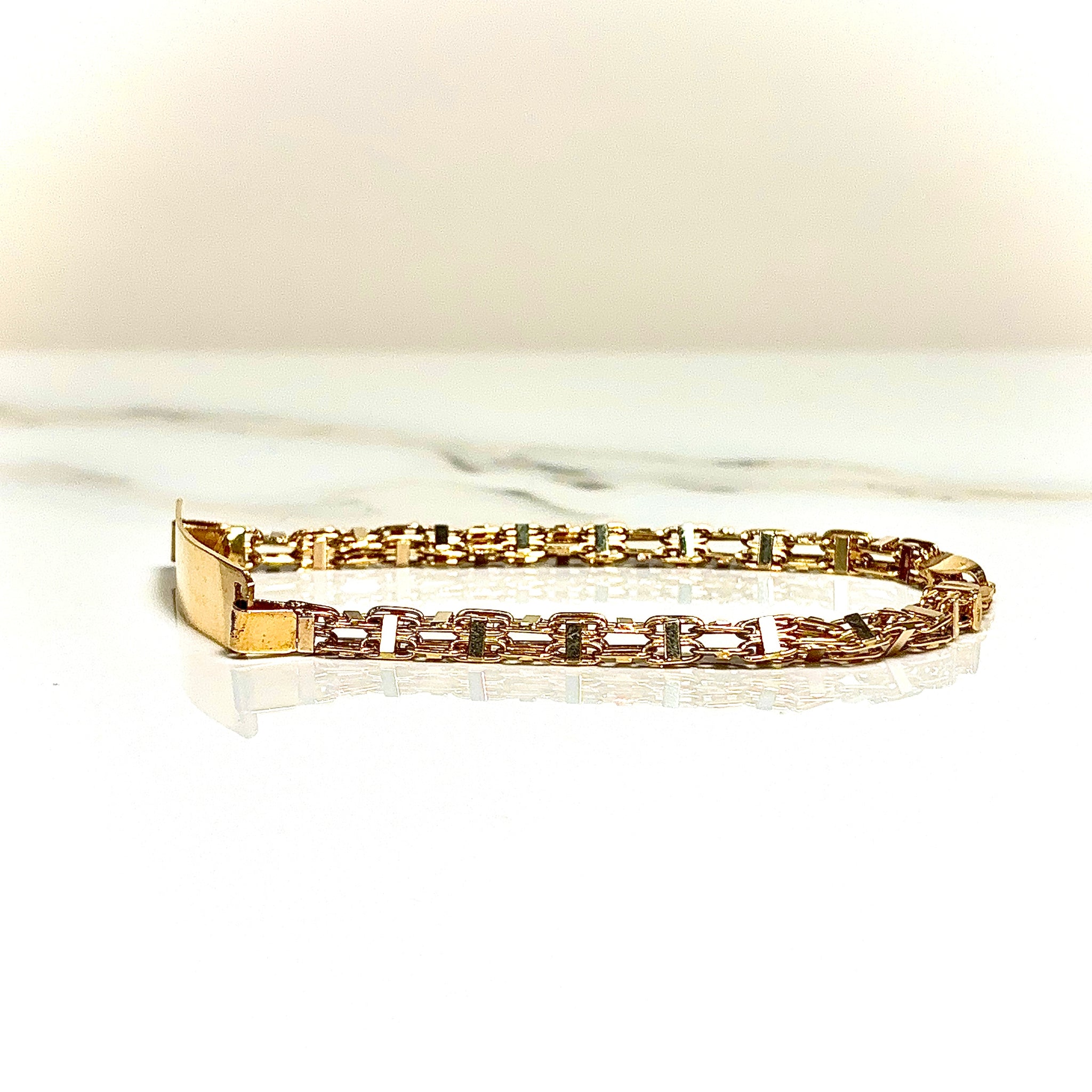 Magnum Name Bracelet - 18 carat gold 0021 - 22cm / 8,6mm - 750 BV2