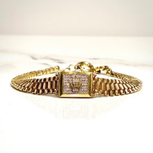 Crown Bracelet - 14 carat gold 0039 - 18,6cm/6,7mm - BV2