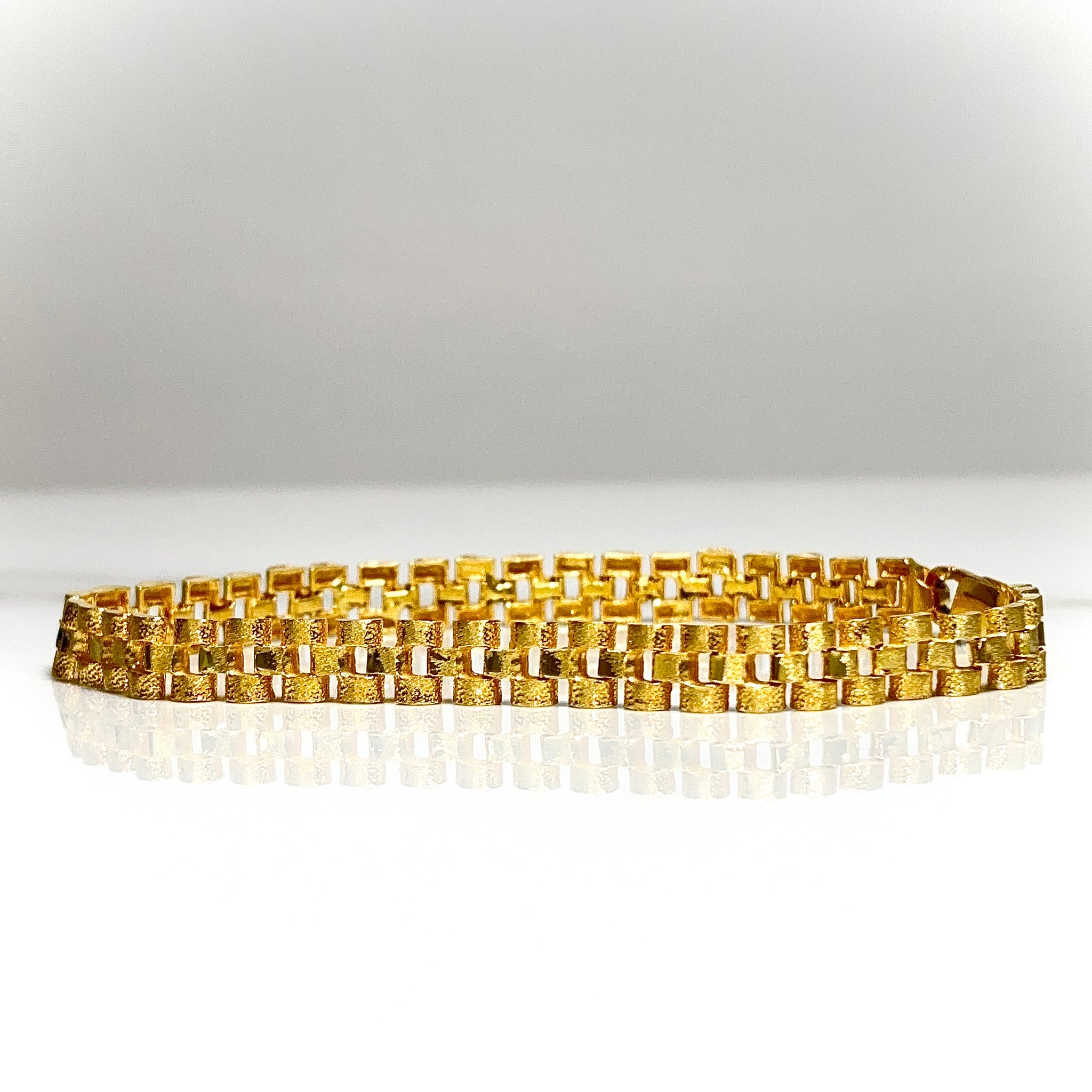 Rolex-Link Model Bracelet - 18 carat gold 0110 - 22cm / 6,5mm BV2
