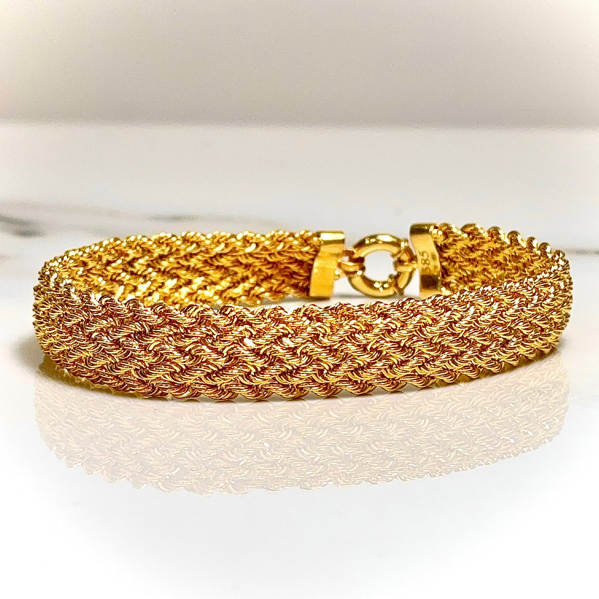 Quattro Rope Bracelet - 14 carat gold 0012 - 18,6cm / 9,5mm - 585 BV2