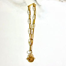 Figaro Coin Bracelet - 14 carat gold 0031 - 19cm/3,4mm - BV2