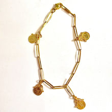 Coin Bracelet- 14 carat gold 0038 - 19cm/2,7mm - BV2