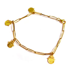 Coin Bracelet- 14 carat gold 0038 - 19cm/2,7mm - BV2