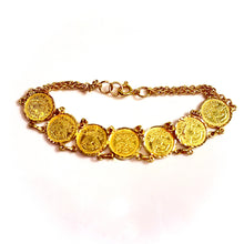 Coin Bracelet - 14 carat gold 0030 - 17cm/12mm - BV2
