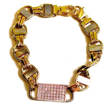 Flat Magnum Model Bracelet - 18 carat gold 0045 - 21cm/11,4mm - BV2