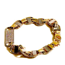 Flat Magnum Model Bracelet - 18 carat gold 0045 - 21cm/11,4mm - BV2