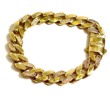 Cuban Link Model Bracelet - 14 carat gold 0043 - 19cm/10,6mm - BV2
