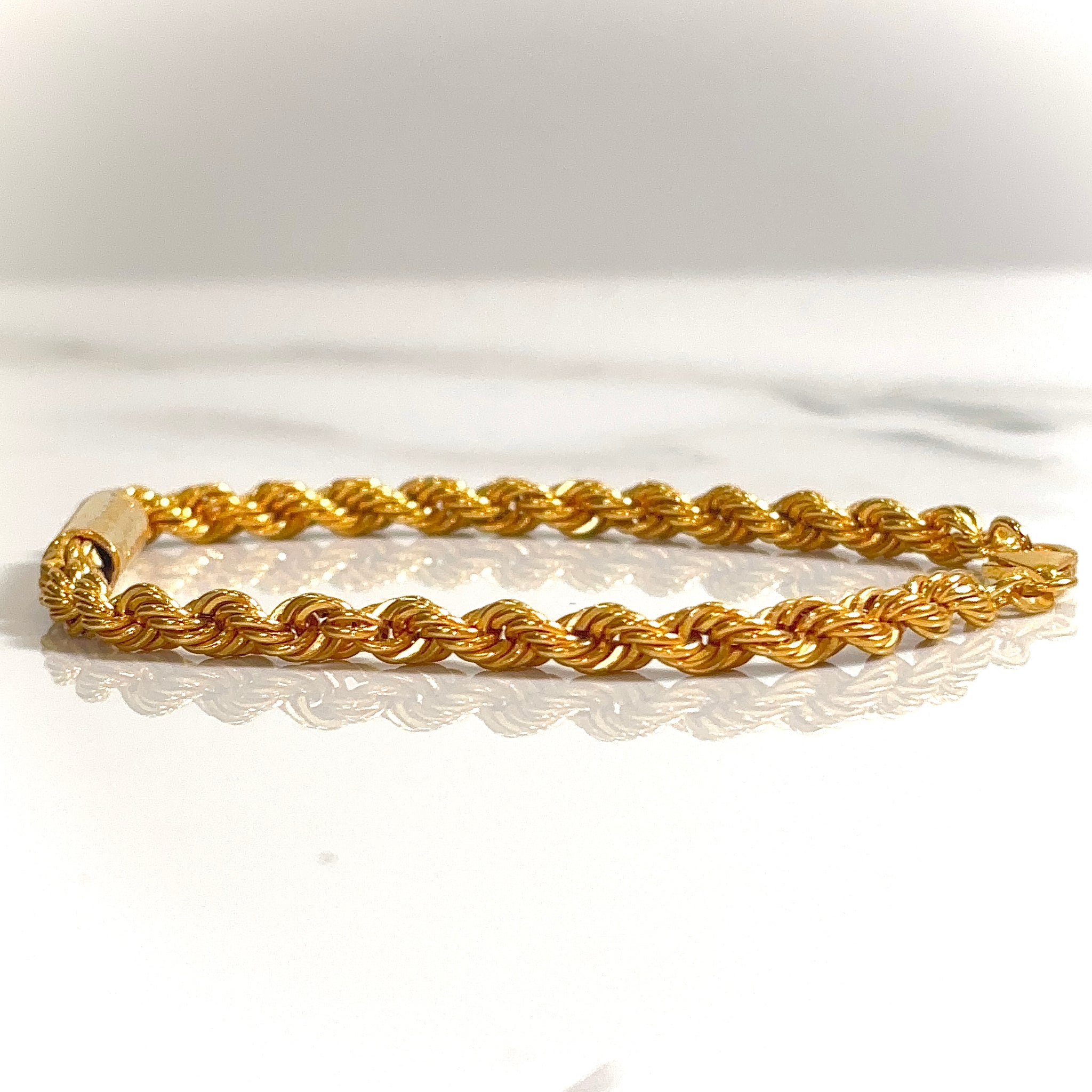 Rope Bracelet - 18 carat gold 007 - 19cm / 3,4 mm BV2