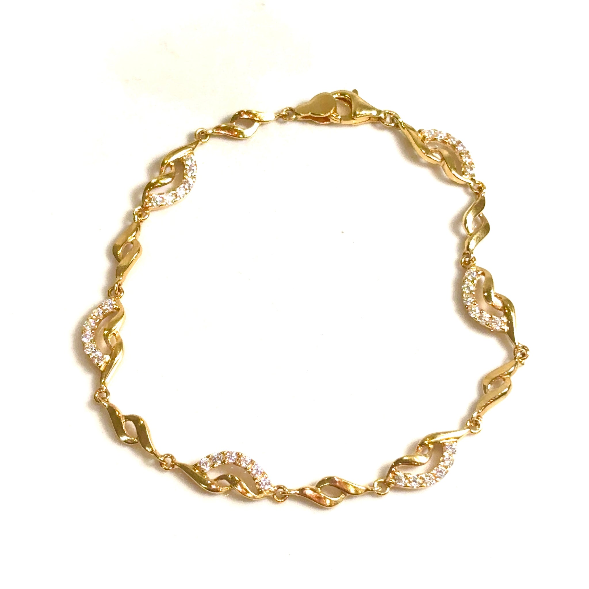 Singapore Rope Bracelet - 18 carat gold 0051 - 18.8cm/5.2mm - BV2