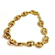 Coffee Bean Model Bracelet - 14 carat gold 0016 - 20,9cm / 9,6mm - 585 BV2