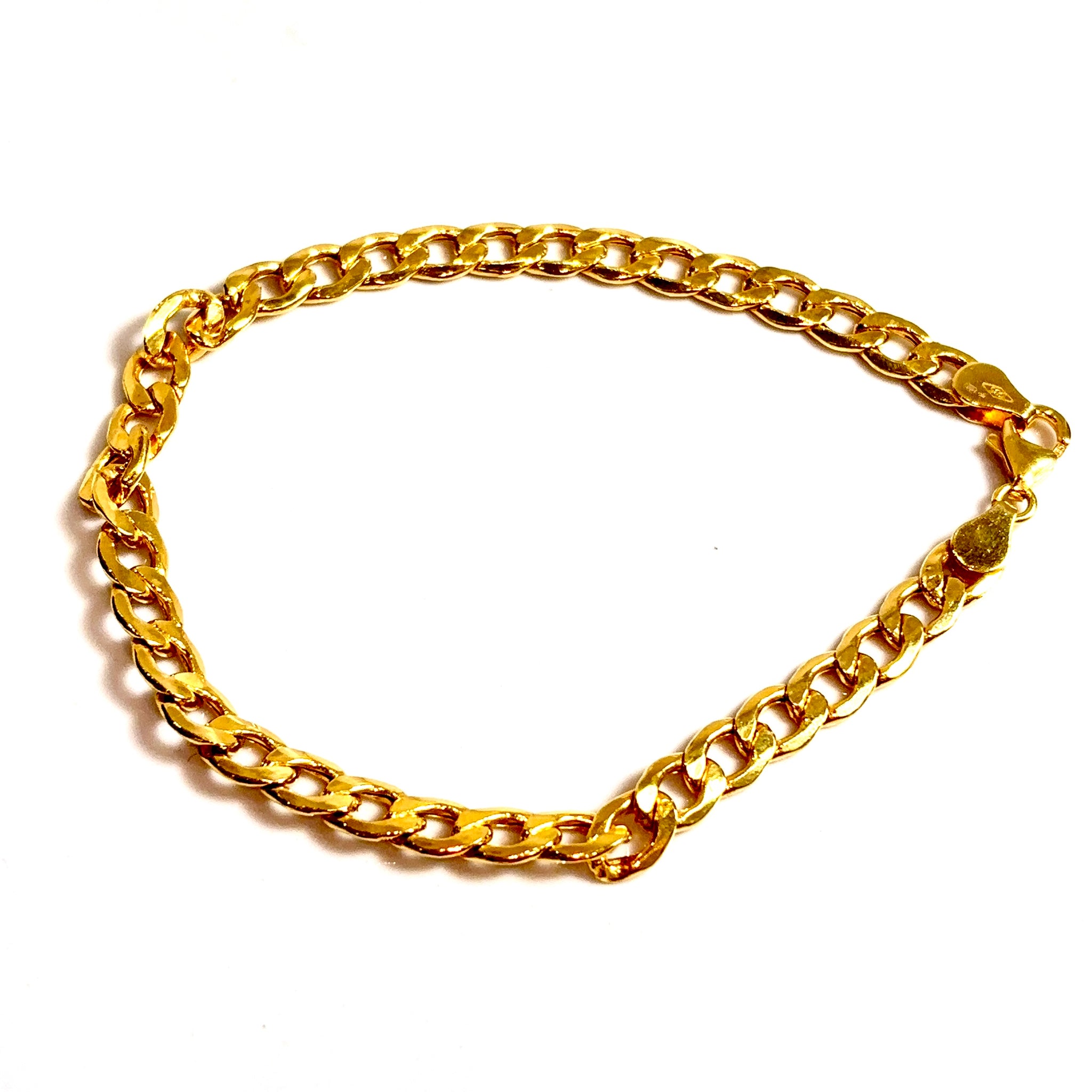 Cuban Link Model Bracelet - 14 carat gold 0048 - 19cm/5,3mm - BV2