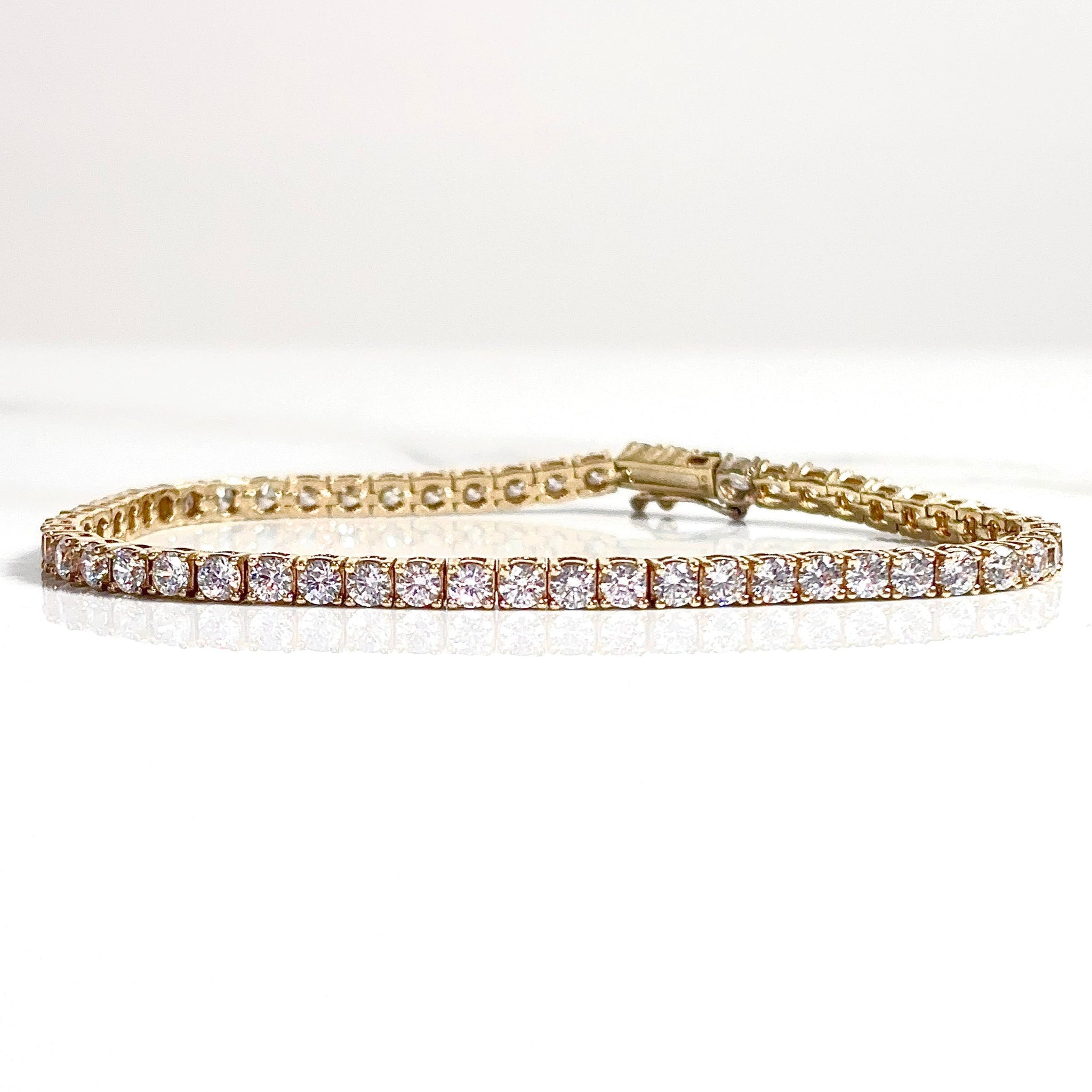 Tennis Model Bracelet - 14 carat gold 0032 - 19,5cm/3,2mm - BV2