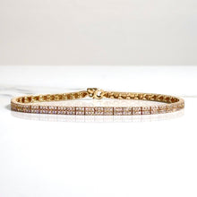 Flat Ice Bracelet - 14 carat gold 0033 - 18cm/3mm - BV2
