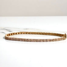 Flat Ice Bracelet - 14 carat gold 0033 - 18cm/3mm - BV2