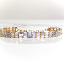 Baguette Bracelet - 14 carat gold 0035 - 20cm/6,1mm - BV2