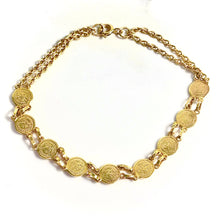 Coin Bracelet - 18 carat gold 0037 - 18,2cm/7mm - BV2
