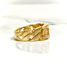 Cuban Link Ring - 14 carat gold GRV2