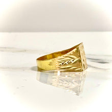Diamond Cut Ring - 14 carat gold 0089 GRV2