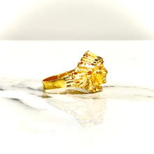 Indiana Face Ring - 14 carat gold 0091 GRV2
