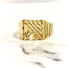 Diamond Cut Ring - 14 carat gold 0097 GRV2