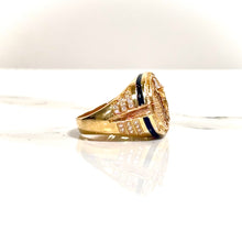 Jesus Cross Ring - 14 carat gold 00100 GRV2