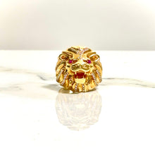 Lion Ring XL - 18 carat gold 00101 GRV2
