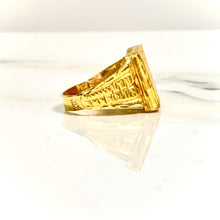 Diamond Cut Ring - 22 carat gold 00103 GRV2