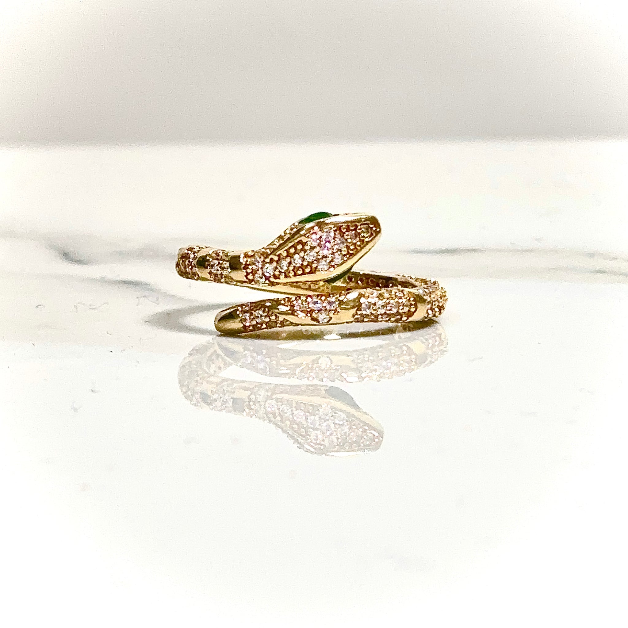 Snake Ring - 14 carat gold 00109 GRV2 / LRV2
