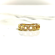 Chainlink Charm Ring - 14 carat gold 00124 LRV2