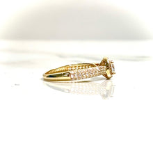 Luminous Halo Ring - 14 carat gold 00127 LRV2