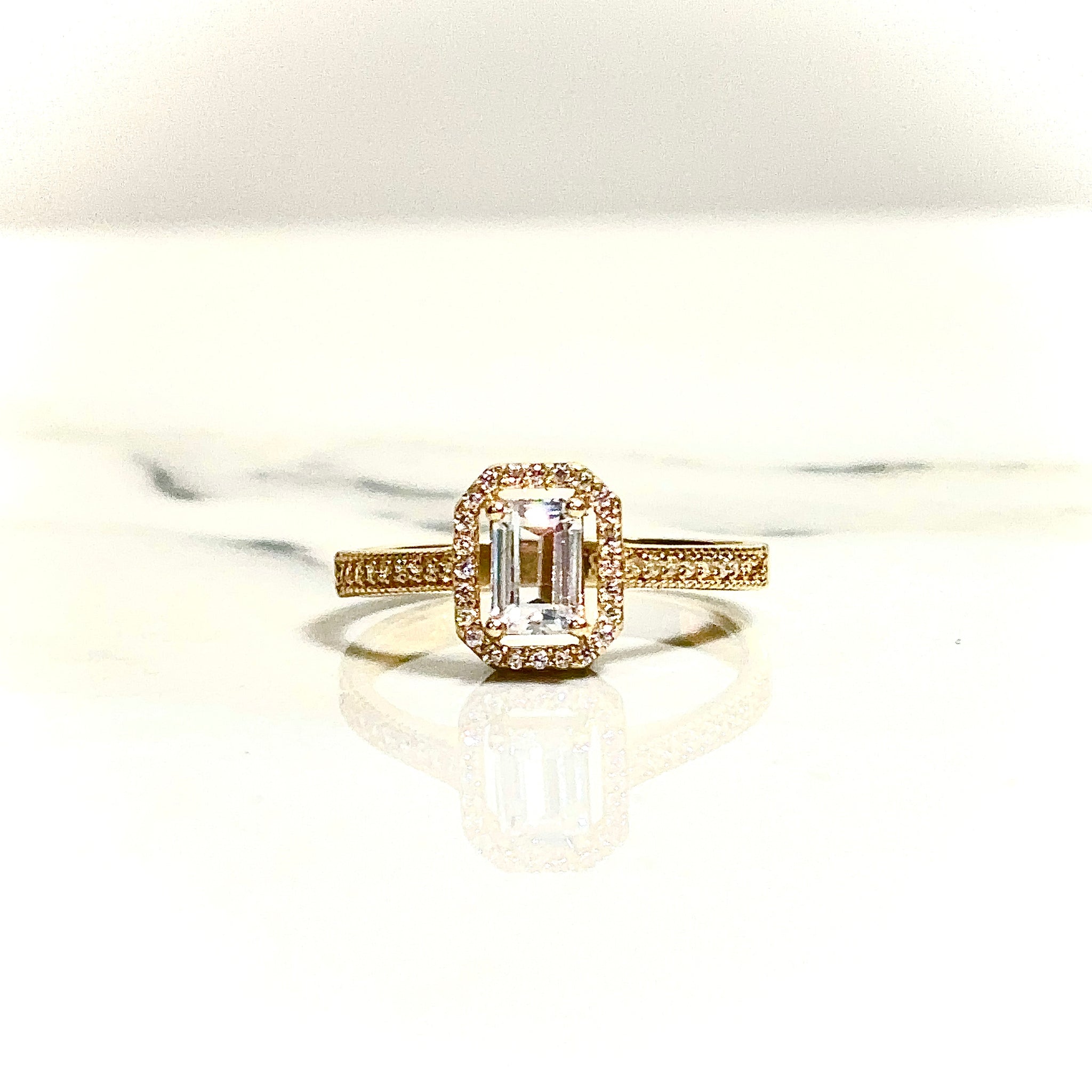 Baguette Ring - 14 carat gold 00134 LRV2